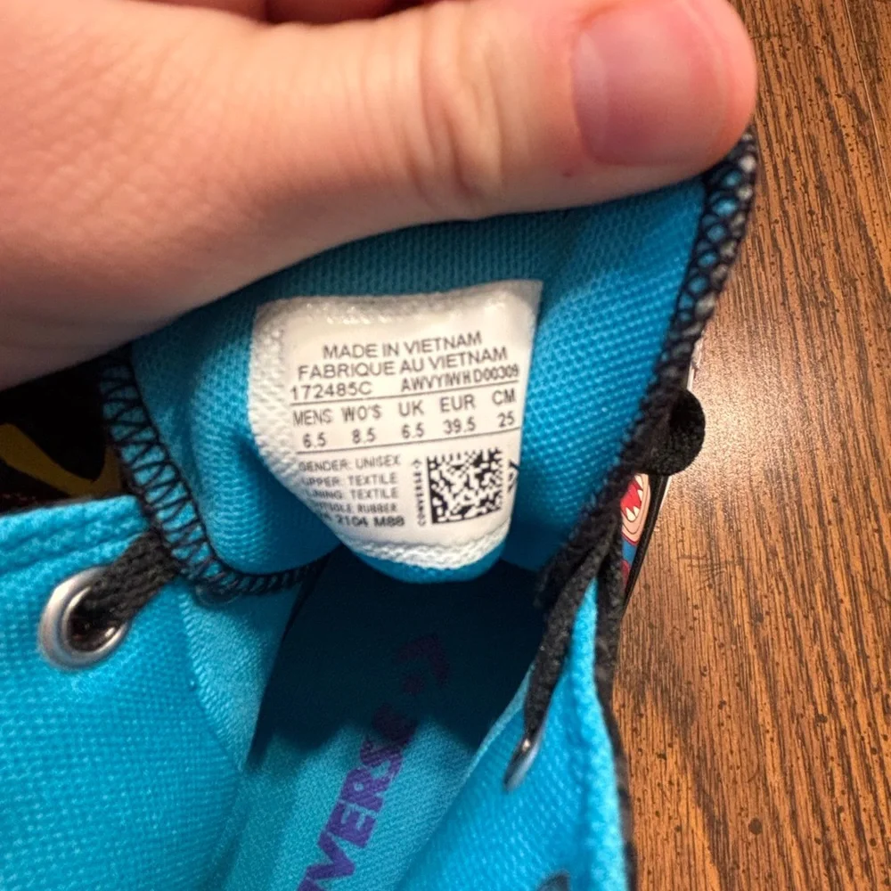 Space Jam Chuck Taylor All Star High Tune Squad men’s 6.5/womens 8.5 - Picture 9 of 10